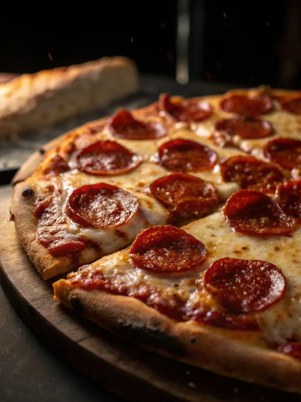 A mouth-watering image of a meat lovers pizza with various meats like sausage, bacon, and ground beef, highlighting the hearty options at Pizza73.